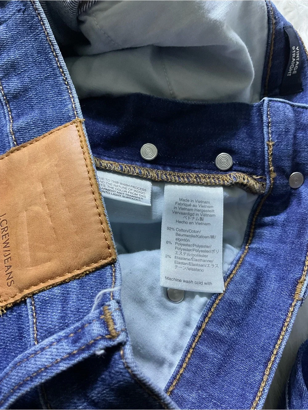 J. Crew approximate measurements